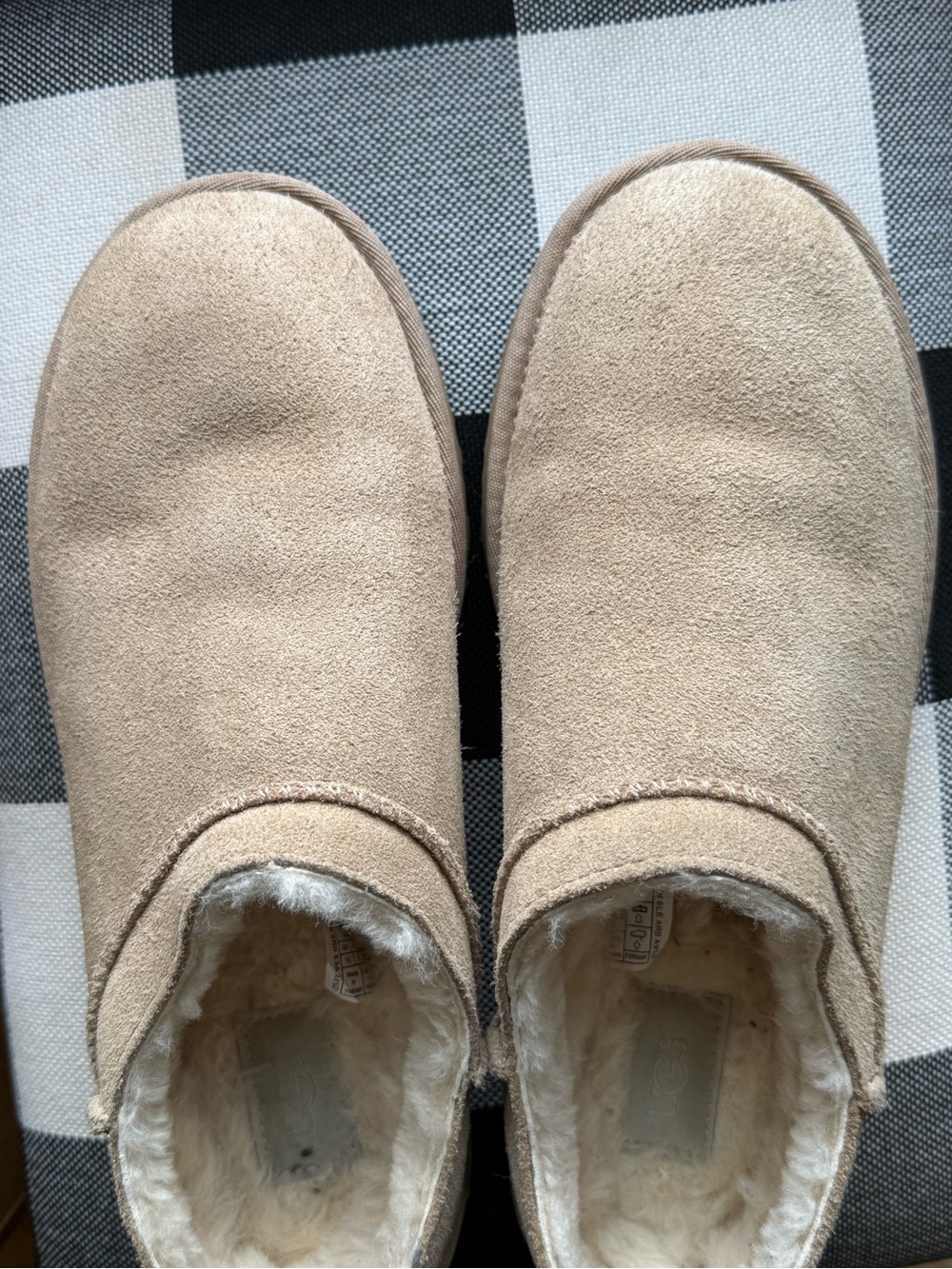 UGG Sand Classic Micro Boots Slipper Size 10 Excellent - Picture 4 of 13